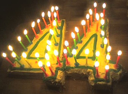 44th Birthday Cake