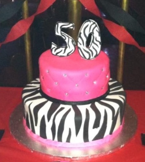 50 and Fabulous Birthday Cake