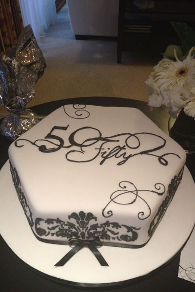 50 and Fabulous Birthday Cake