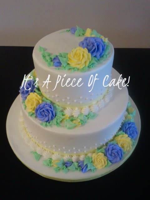 50th Wedding Anniversary Cake Ideas Buttercream