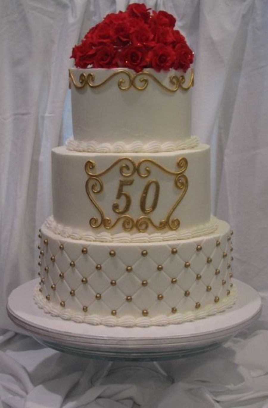 50th Wedding Anniversary Cake