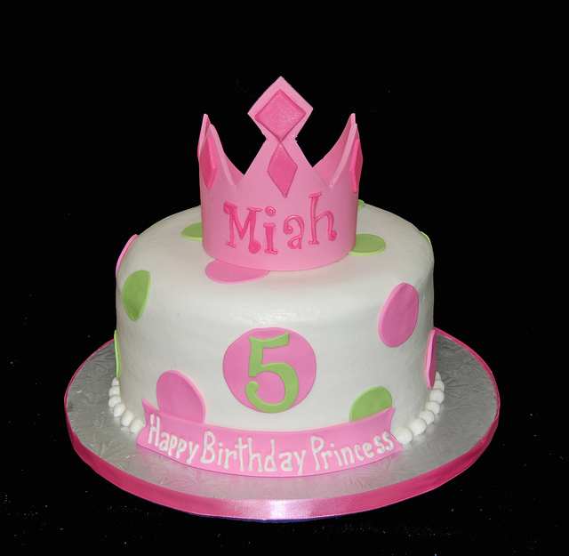 5th Princess Birthday Cakes for Girls