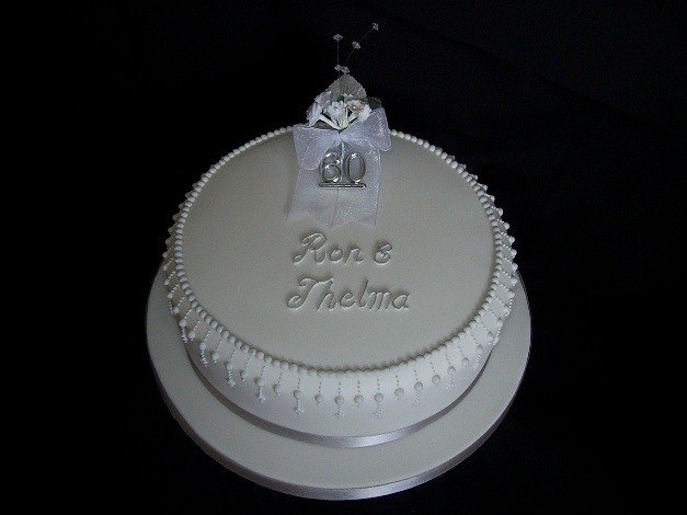 60 Year Diamond Anniversary Cakes