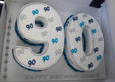 90th Male Birthday Cake