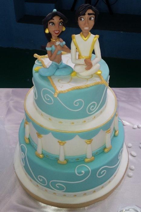 Aladdin and Jasmine Cake