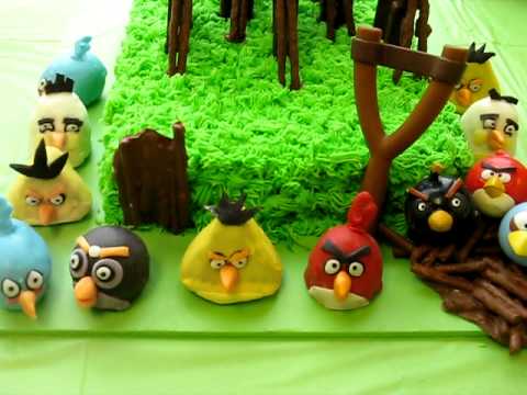 Angry Birds Birthday Cake Decorations