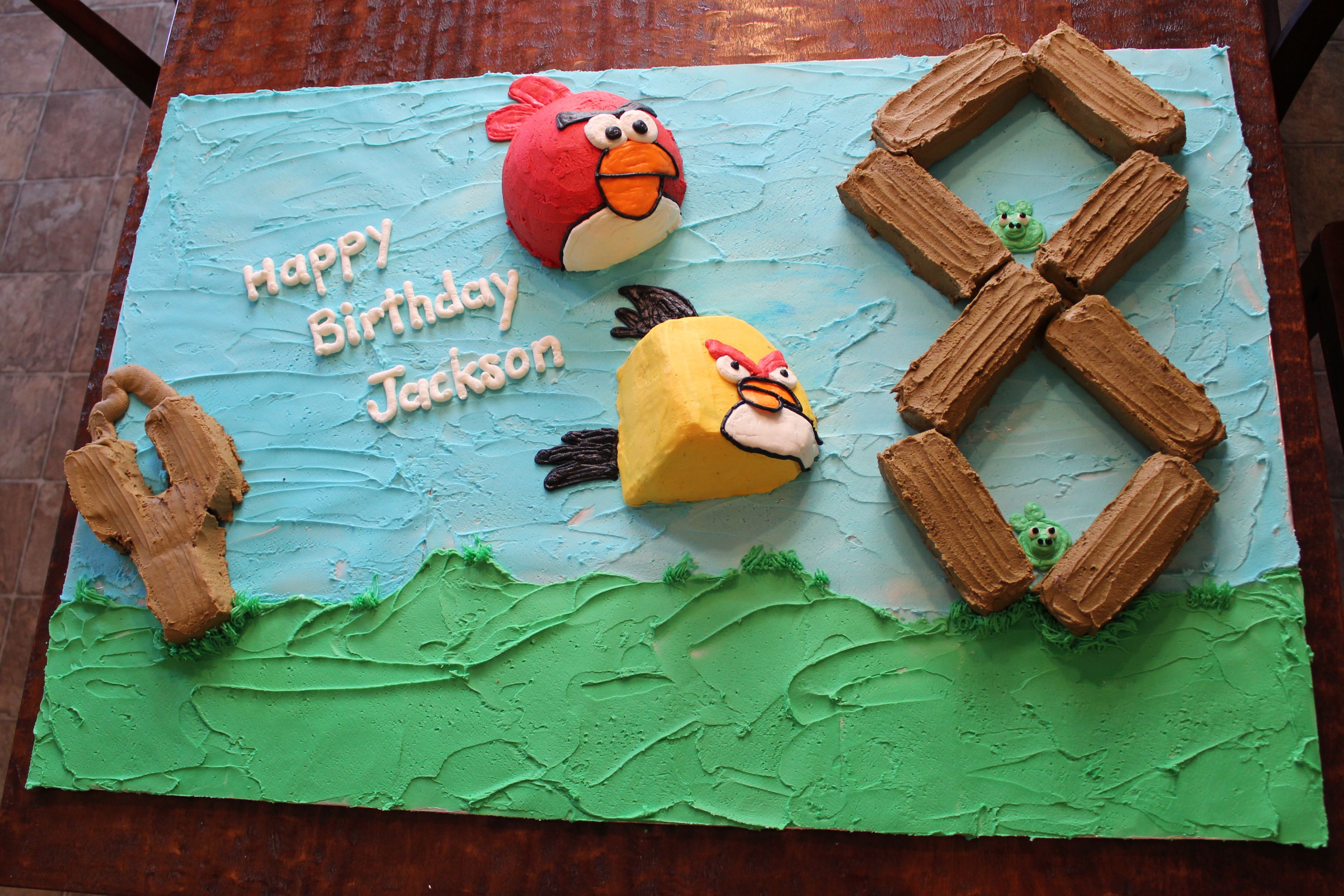 Angry Birds Birthday Cake