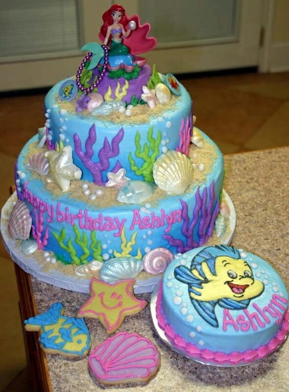 Ariel Little Mermaid Birthday Cake