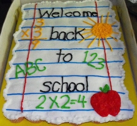 Back to School Cupcake Cake Ideas