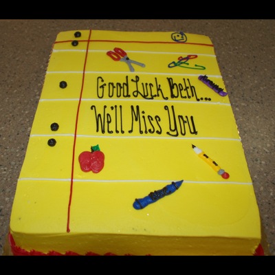 Back-To-School Themed Cake