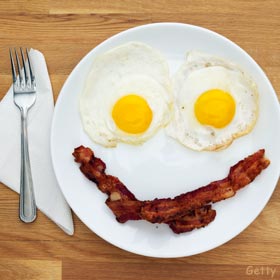 Bacon and Eggs Breakfast