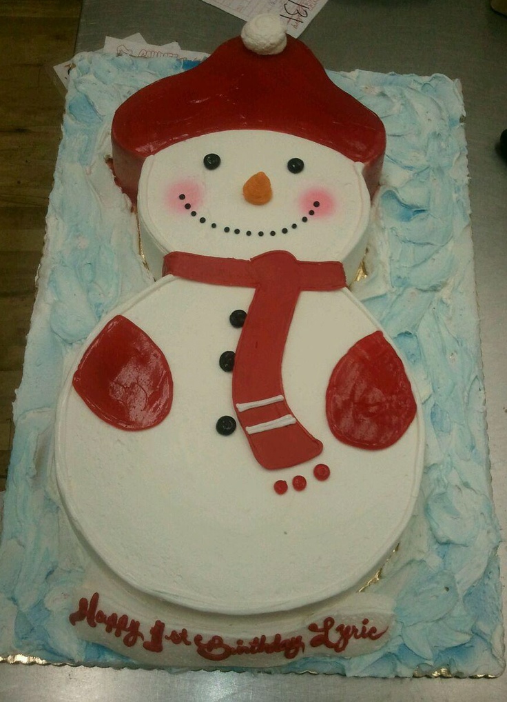 6 Photos of Snowman In The Shape Of Cakes