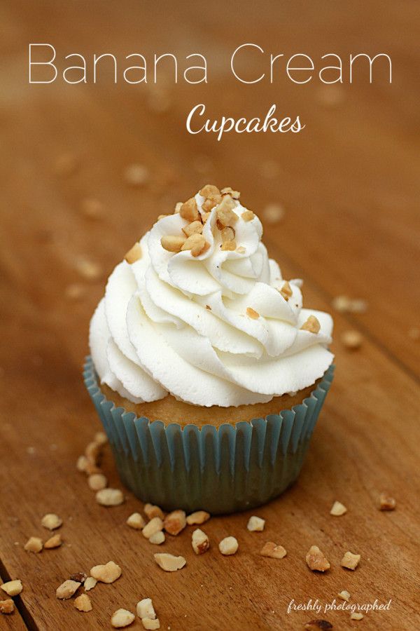 Banana Cream Cupcakes