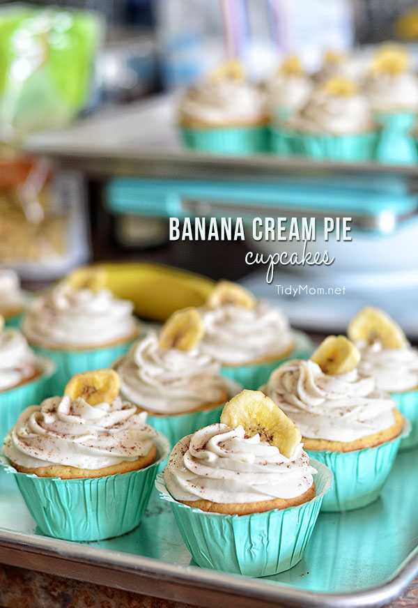 Banana Cream Pie Cupcakes: French