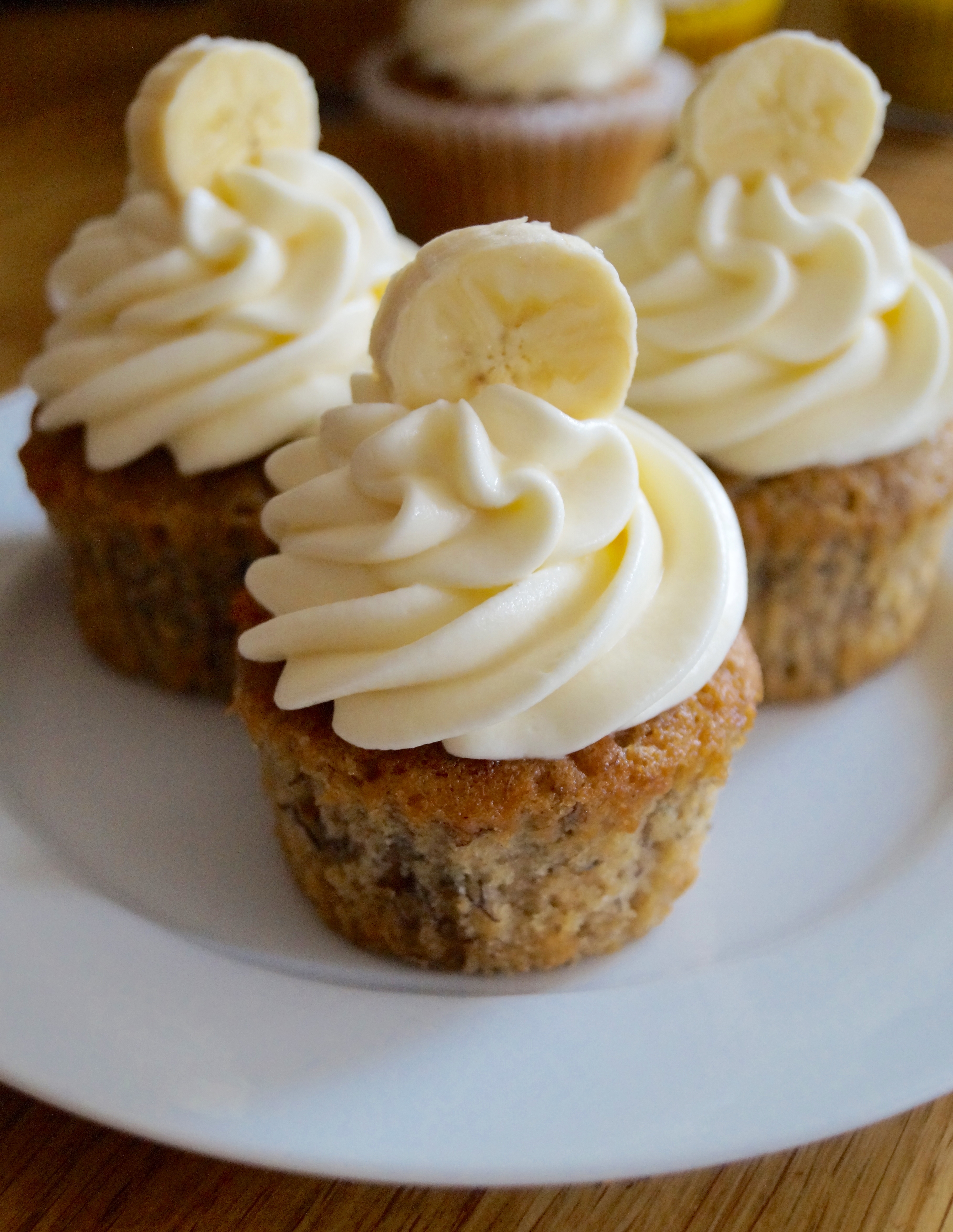 Banana Cupcakes with Cream Cheese Frosting