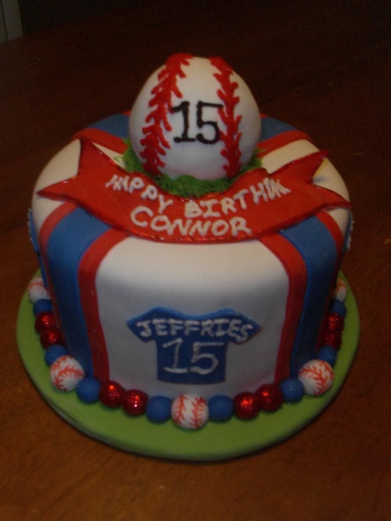 Baseball Birthday Cake