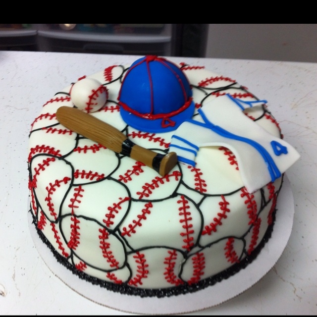 Baseball Theme Cake