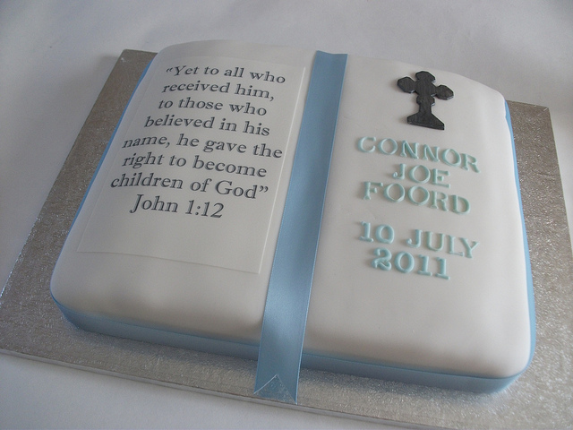 Bible Christening Cakes Baptism