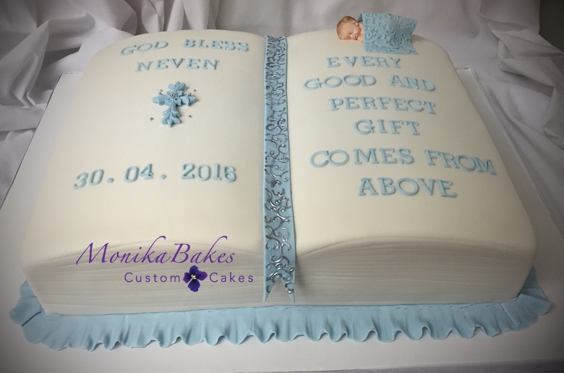 Bible Christening Cakes for Boys