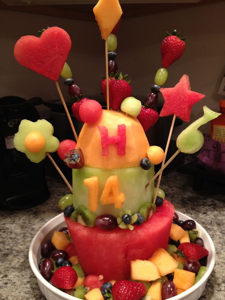 Birthday Cake Made From Fruit