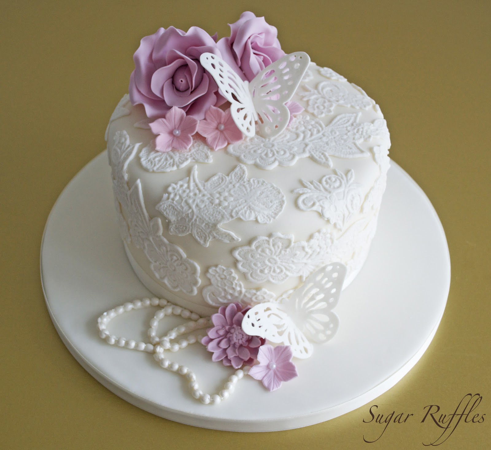 Birthday Cake with Flowers