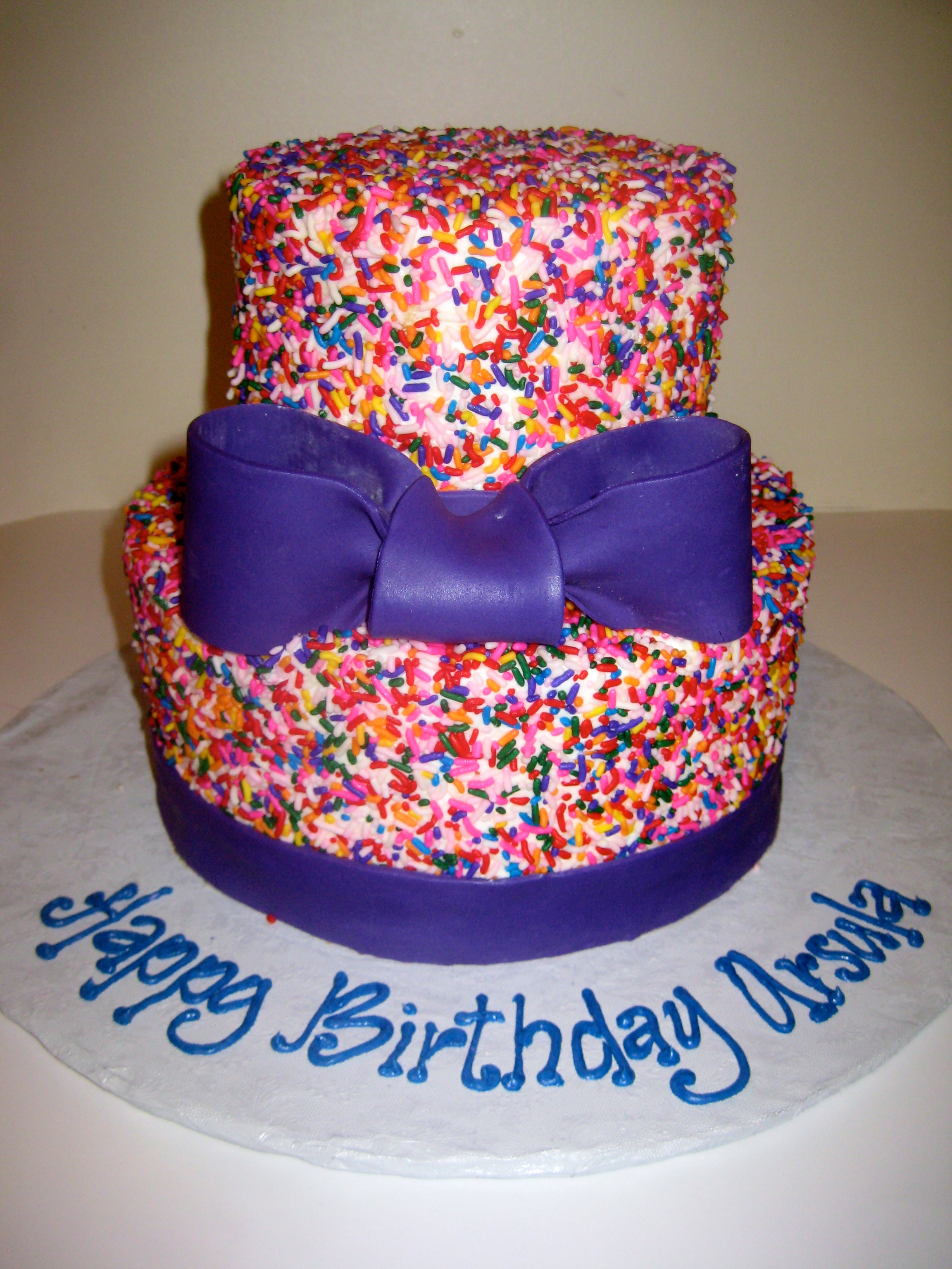 Birthday Cake with Sprinkles