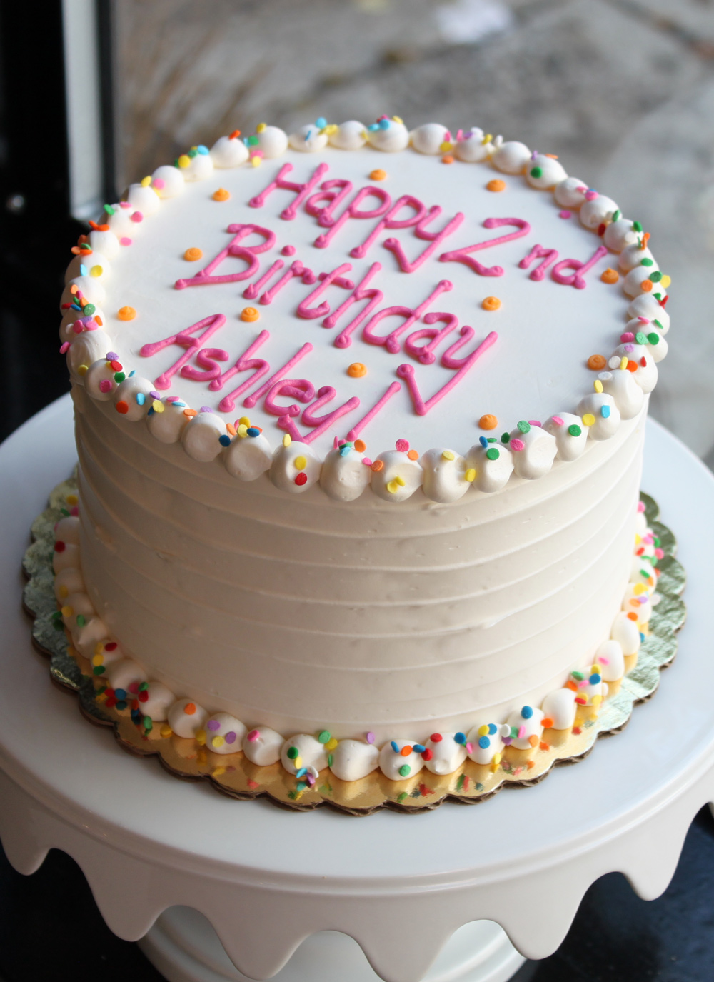 Birthday Cake with Sprinkles