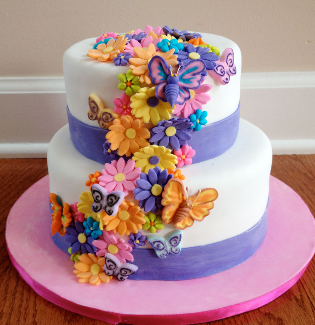 Birthday Cakes with Flowers Ideas