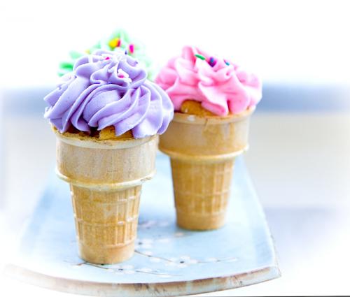 Birthday Cupcake Cones