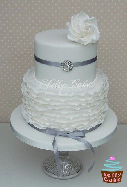 Blue and Silver Wedding Cake Ideas