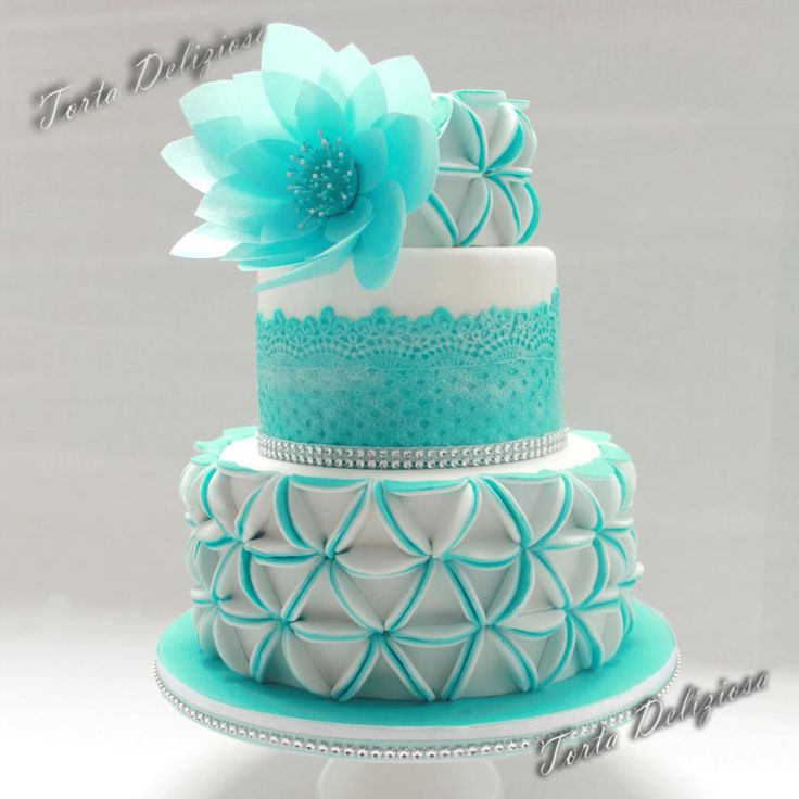 Blue Birthday Cake