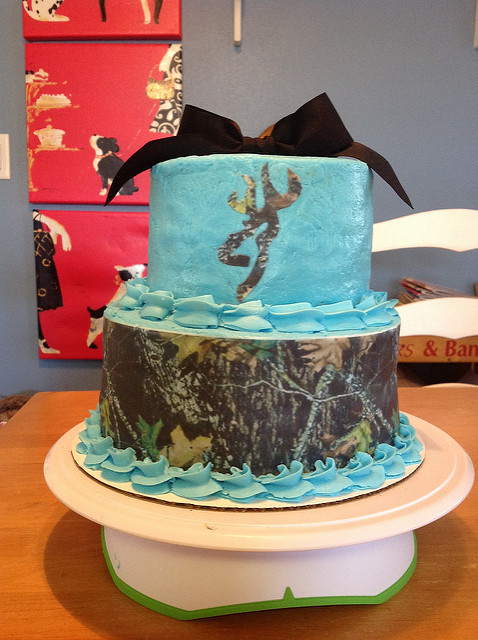 Blue Camo Birthday Cakes for Girls