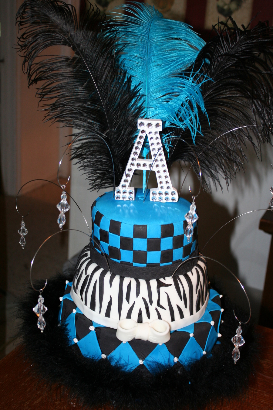 Blue Sweet 16 Cake