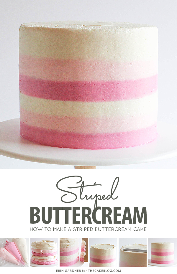 Buttercream Striped Cakes