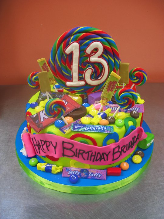 Candy Theme Birthday Cake