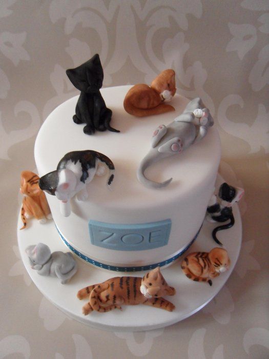 Cat Lady Birthday Cake