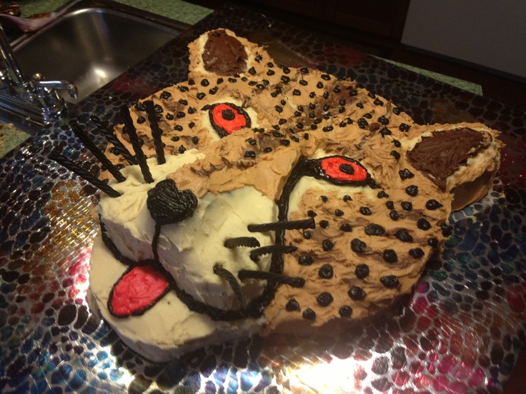 Cheetah Birthday Cake