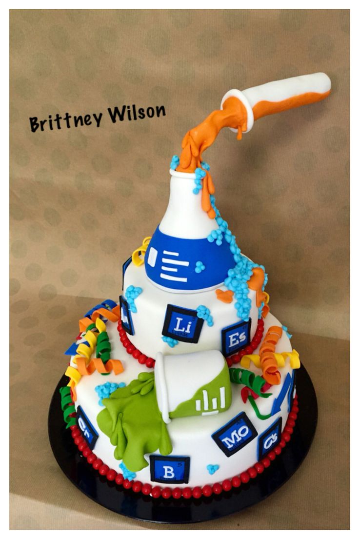 Chemistry Birthday Cake