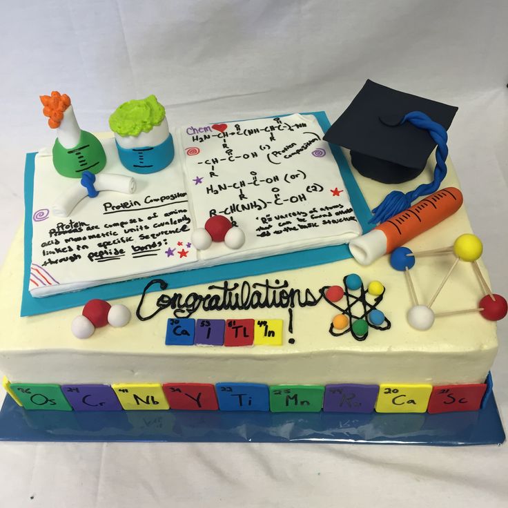 Chemistry Graduation Cake