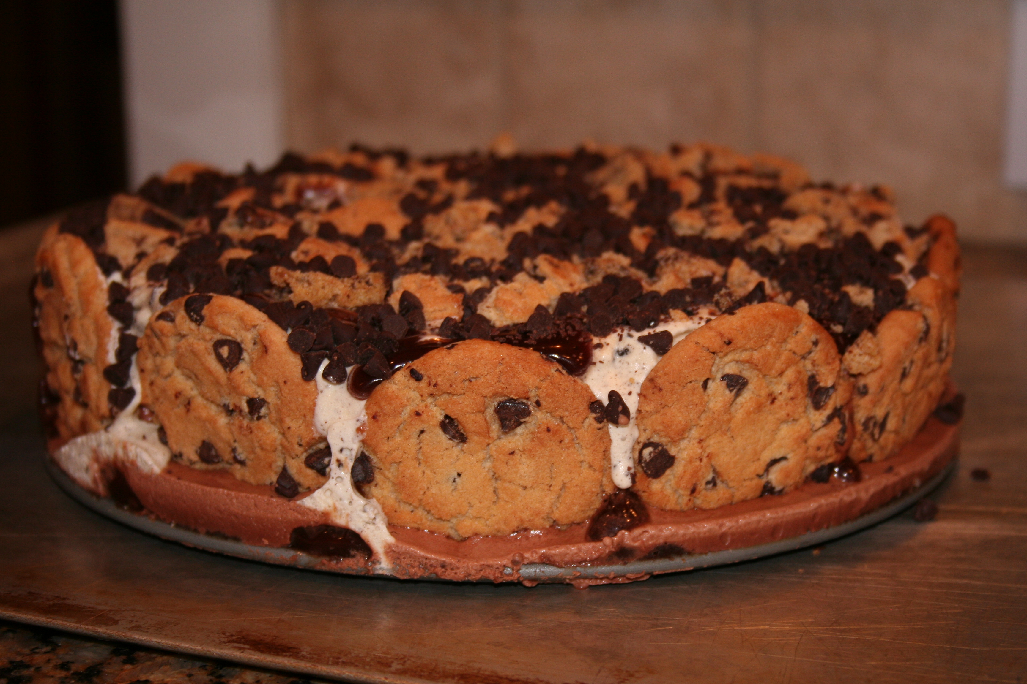 Chocolate Chip Ice Cream Cake