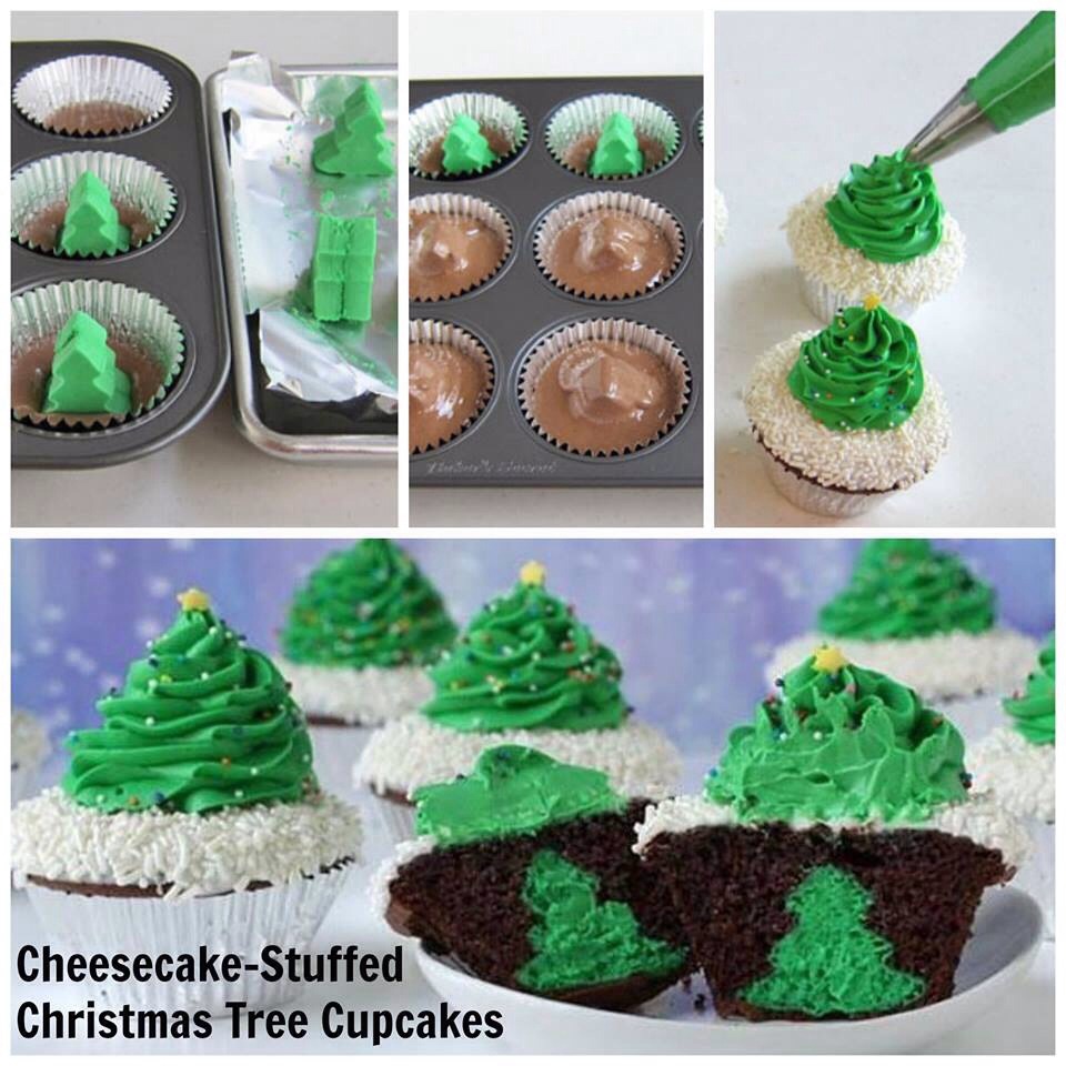 9 Photos of Christmas Tree Cheesecake Cupcakes