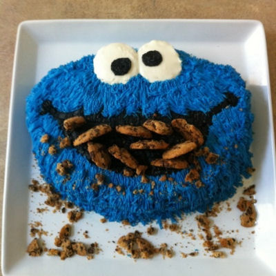 Cookie Monster Cake