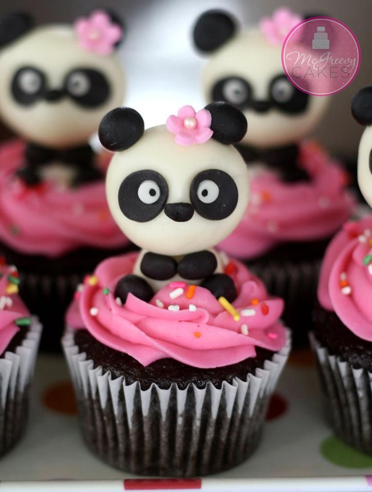 Cute Panda Cupcakes