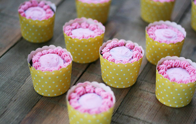 Dark Chocolate Cupcakes with Raspberry Buttercream Frosting