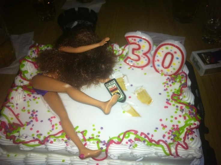 Dirty Thirty Birthday Cake