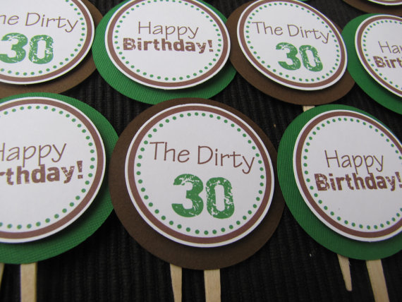 Dirty Thirty Birthday Cupcakes