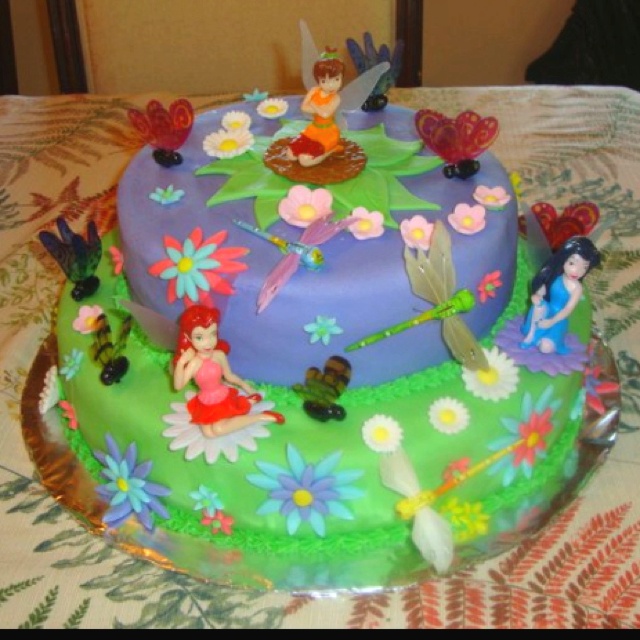 6 Photos of Disney Fairy Birthday Cakes