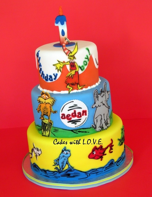 Dr. Seuss Birthday Party Cake