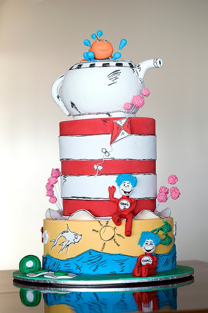 Dr. Seuss Wedding Cake