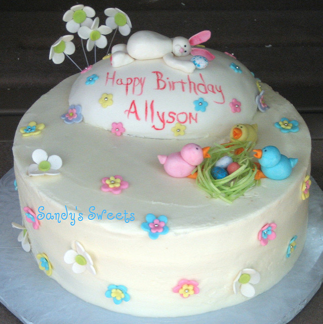 Easter Themed Birthday Cake